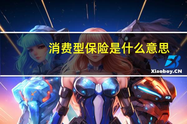 消费型保险是什么意思