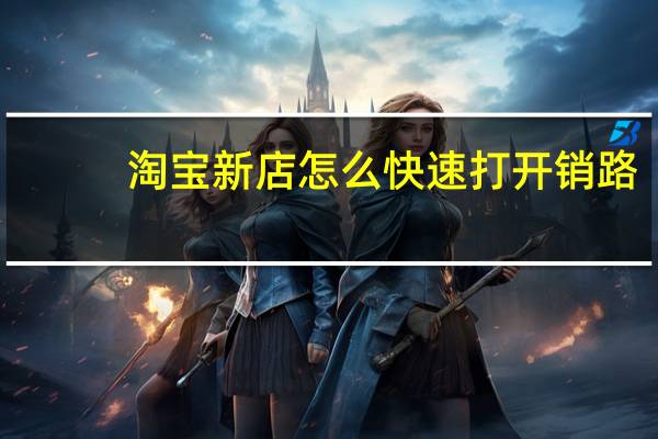 淘宝新店怎么快速打开销路