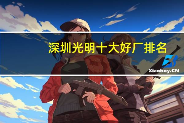 深圳光明十大好厂排名
