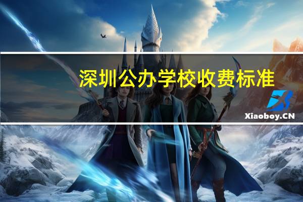 深圳公办学校收费标准
