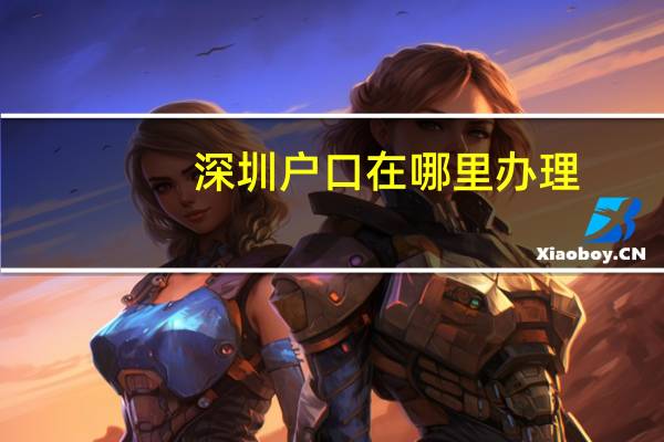 深圳户口在哪里办理