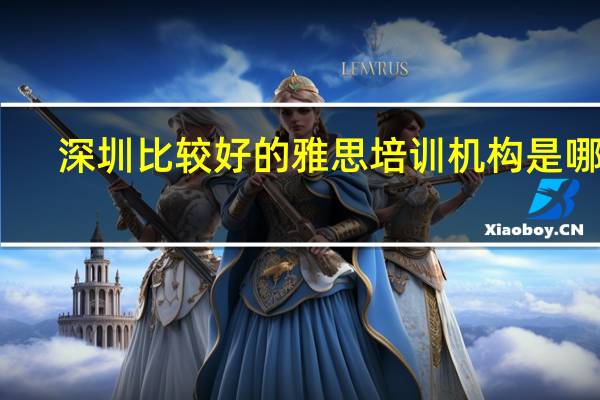 深圳比较好的雅思培训机构是哪家