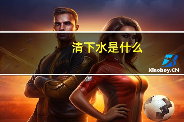 清下水是什么