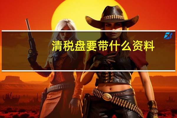 清税盘要带什么资料