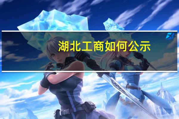 湖北工商如何公示