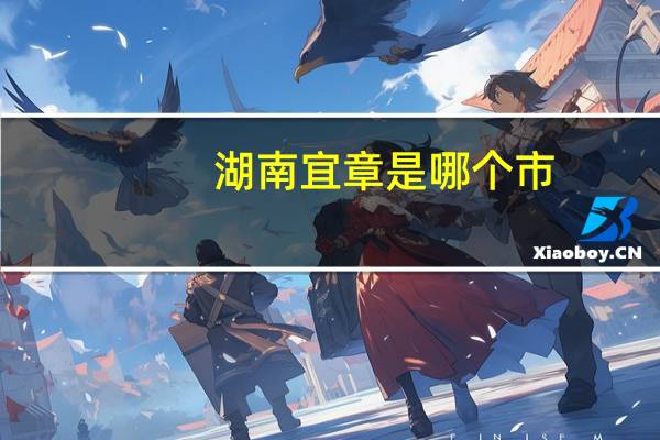 湖南宜章是哪个市