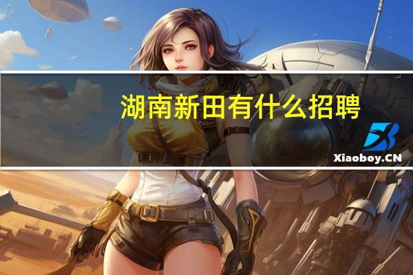 湖南新田有什么招聘