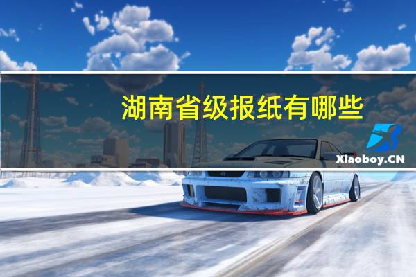 湖南省级报纸有哪些