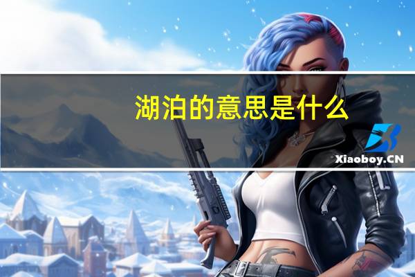 湖泊的意思是什么