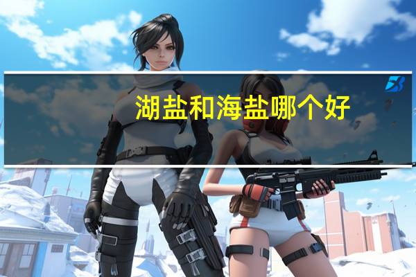 湖盐和海盐哪个好