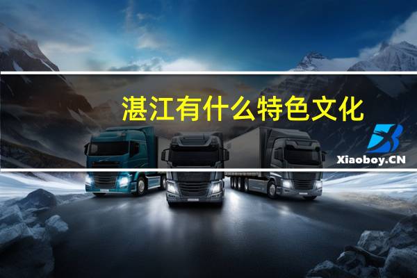 湛江有什么特色文化