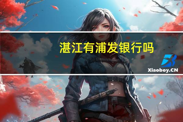 湛江有浦发银行吗