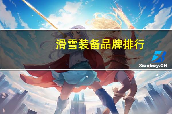 滑雪装备品牌排行