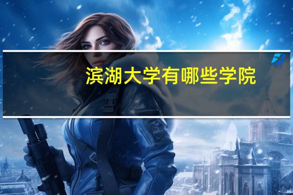 滨湖大学有哪些学院