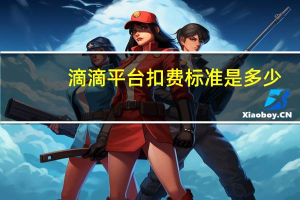 滴滴平台扣费标准是多少