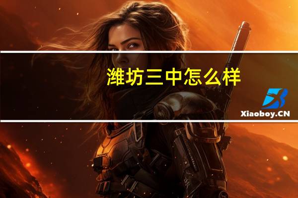 潍坊三中怎么样