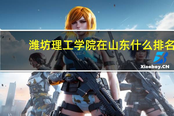 潍坊理工学院在山东什么排名
