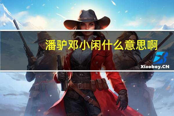 潘驴邓小闲什么意思啊