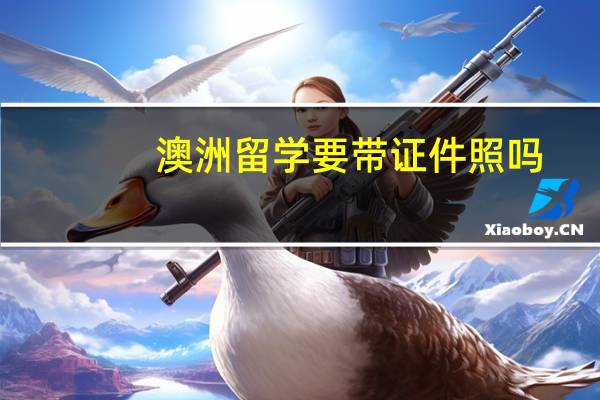澳洲留学要带证件照吗
