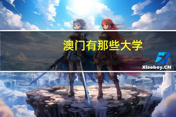 澳门有那些大学
