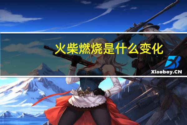 火柴燃烧是什么变化