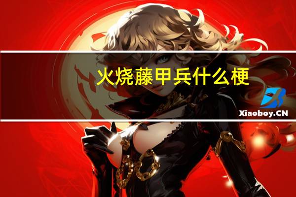 火烧藤甲兵什么梗