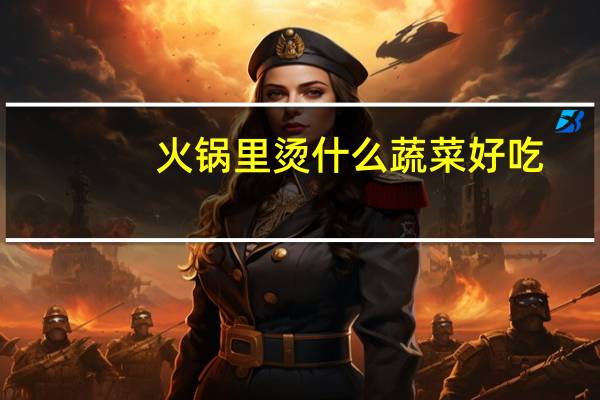 火锅里烫什么蔬菜好吃