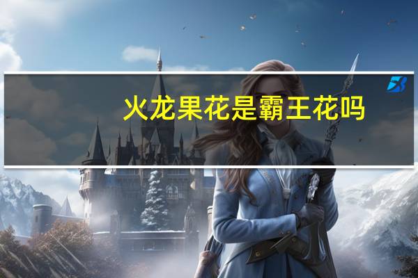 火龙果花是霸王花吗
