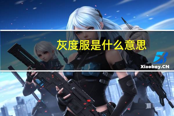 灰度服是什么意思