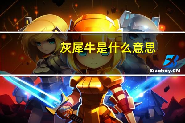 灰犀牛是什么意思