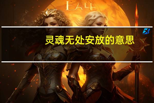 灵魂无处安放的意思