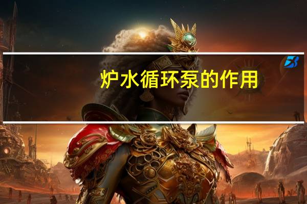 炉水循环泵的作用