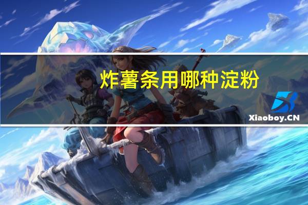 炸薯条用哪种淀粉