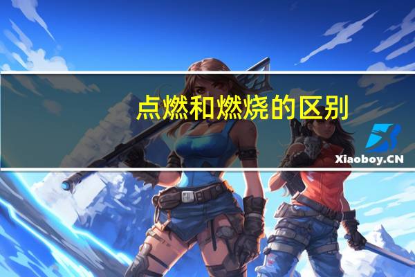 点燃和燃烧的区别