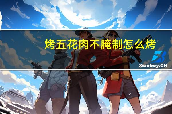 烤五花肉不腌制怎么烤