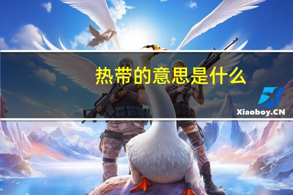 热带的意思是什么