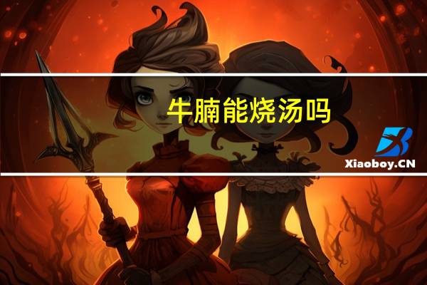 牛腩能烧汤吗