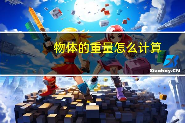 物体的重量怎么计算