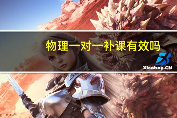 物理一对一补课有效吗