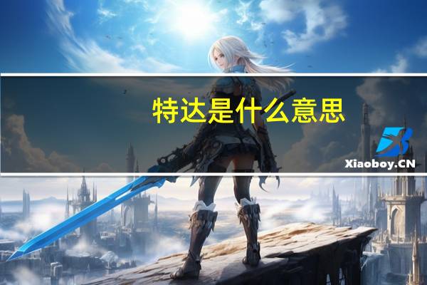 特达是什么意思