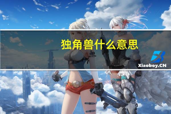 独角兽什么意思