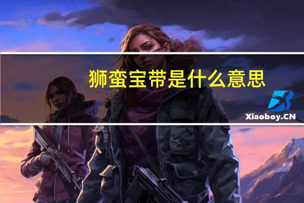 狮蛮宝带是什么意思