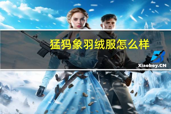 猛犸象羽绒服怎么样