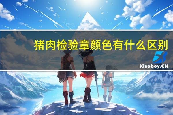 猪肉检验章颜色有什么区别