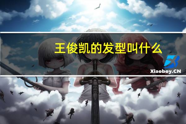 王俊凯的发型叫什么