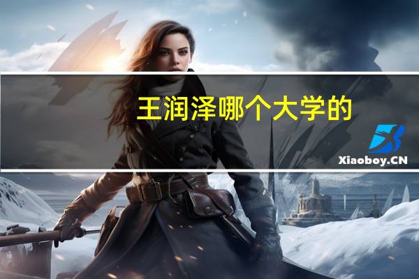 王润泽哪个大学的