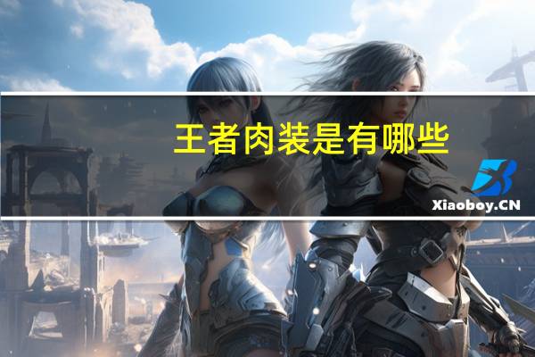 王者肉装是有哪些