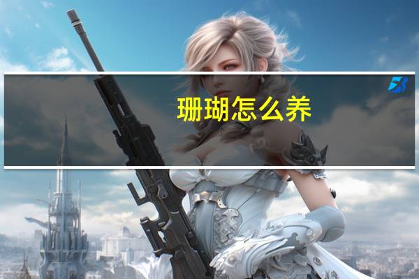 珊瑚怎么养