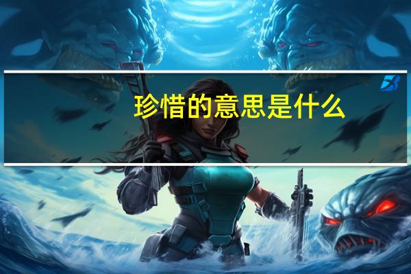 珍惜的意思是什么