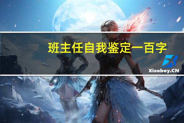 班主任自我鉴定一百字